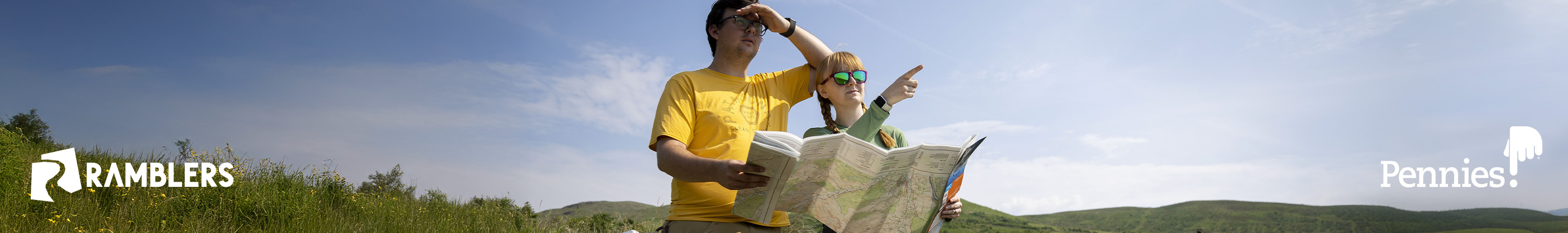 BMC x Pennies. A group of people on a hike