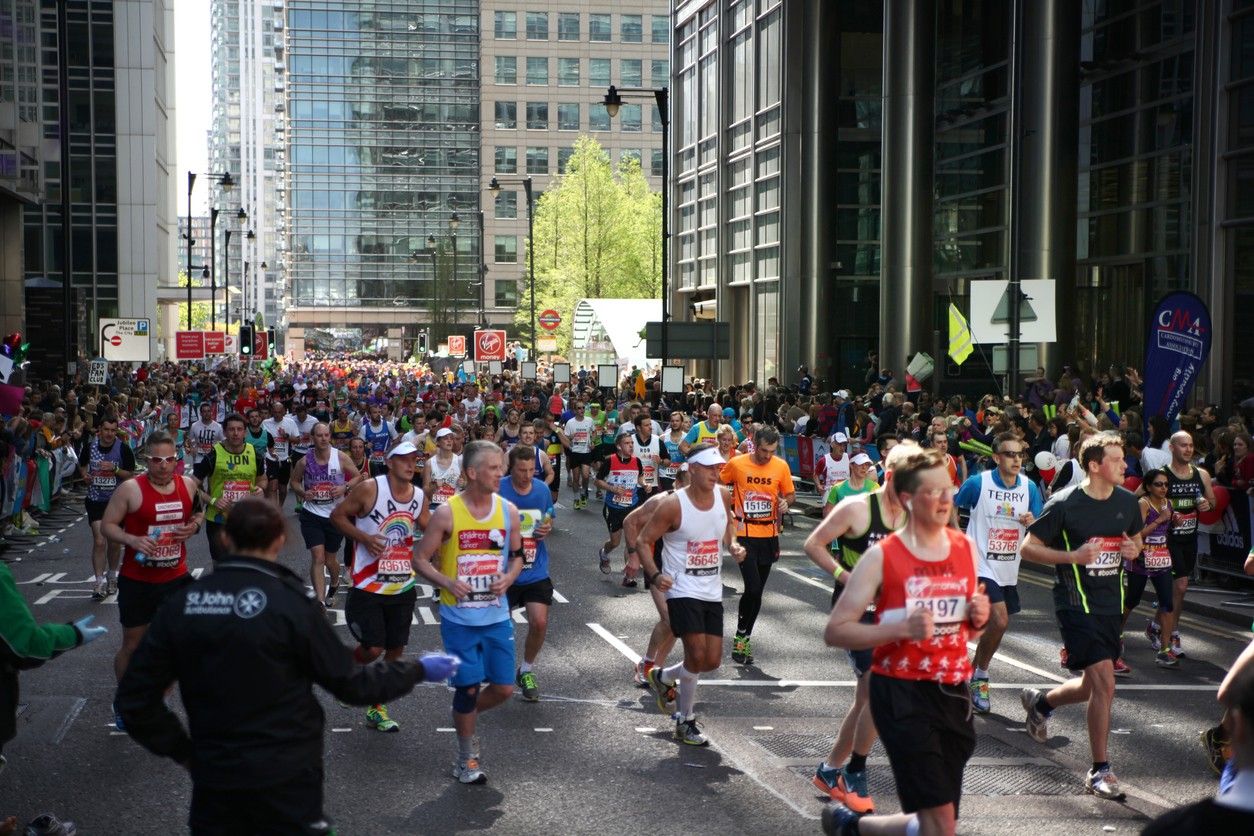 Runners of the London Marathon