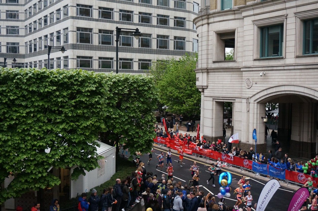 Group of runners running