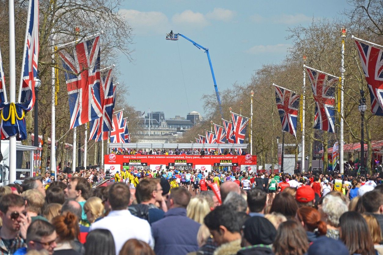 London Marathon crowd