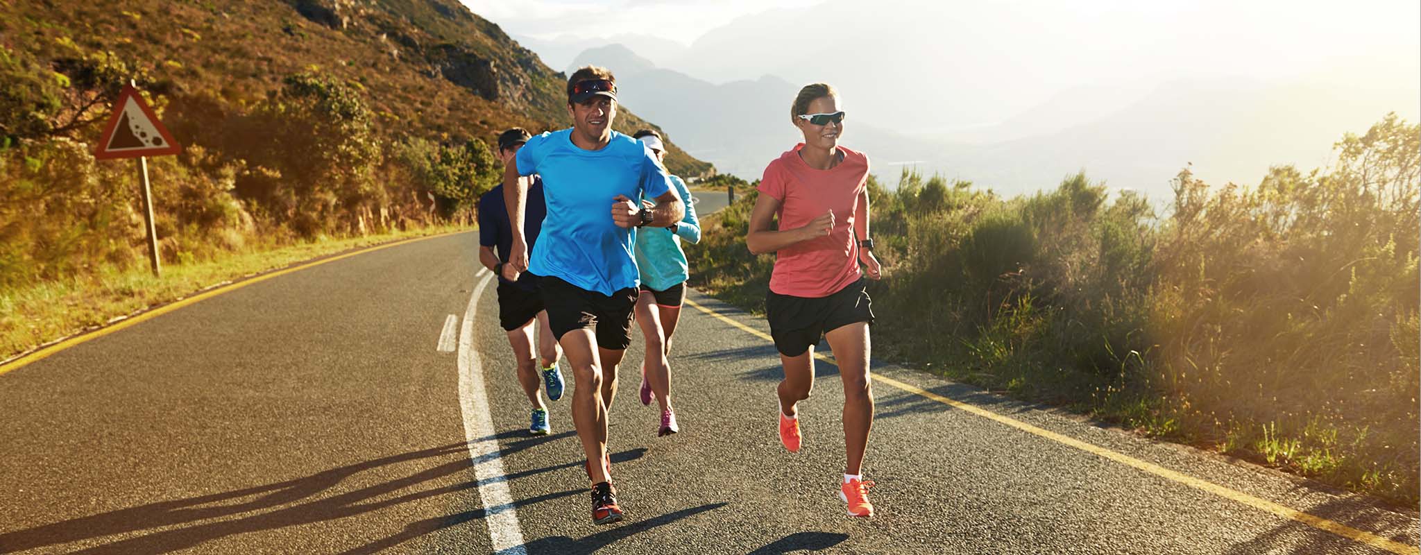 People running their 1km in Hyrox