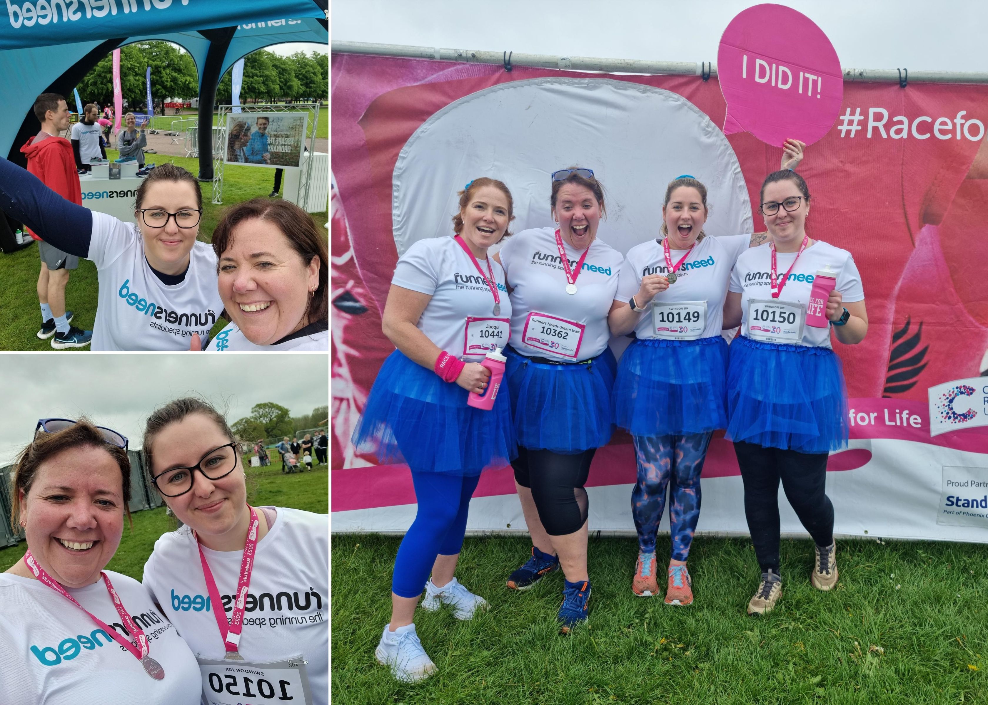 A group of runners taking part in Race for Life