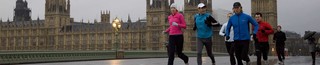 London + Parliament + Running