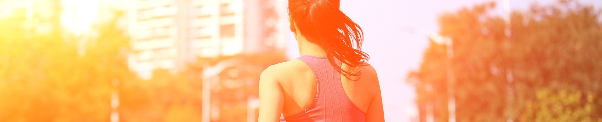 An image of a woman on a run in London 