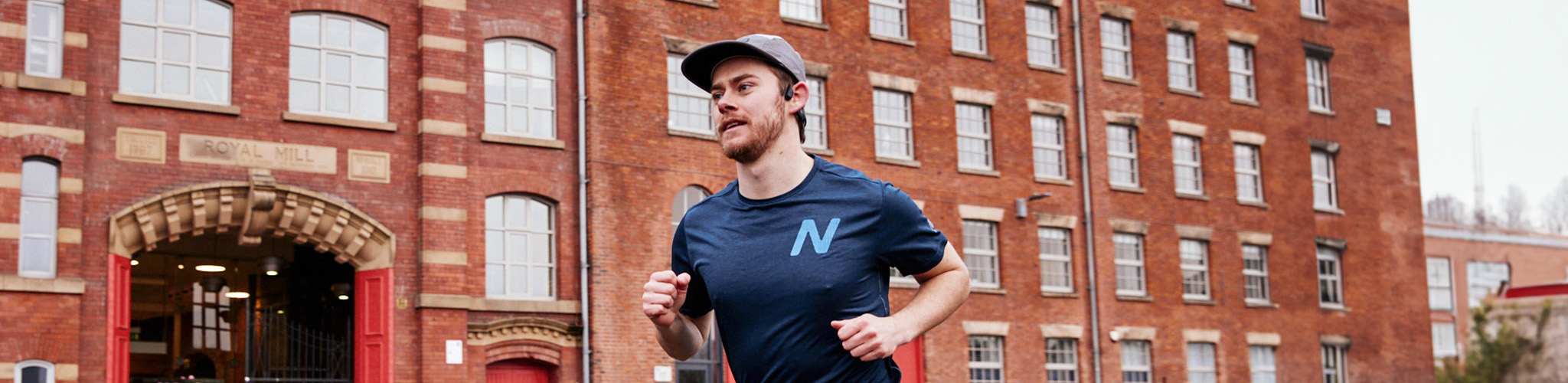 A man on a training run for his marathon
