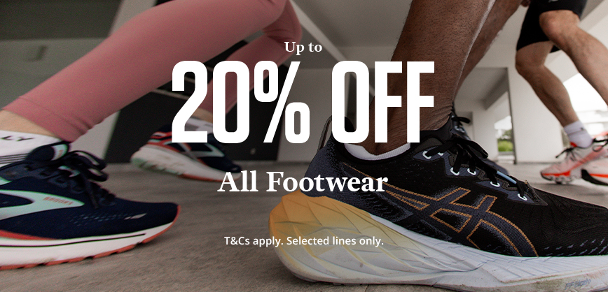 Shop up to 20% of all footwear