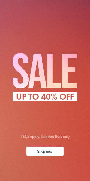 Sale up to 40% off