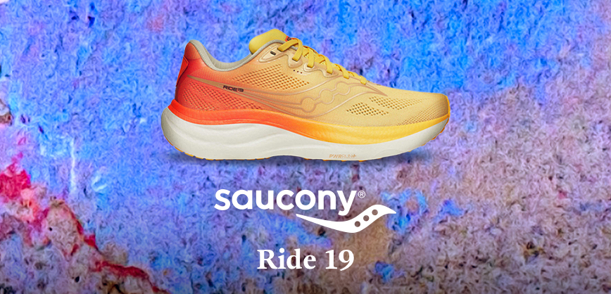 A person running through rainy New York in GTX shoes