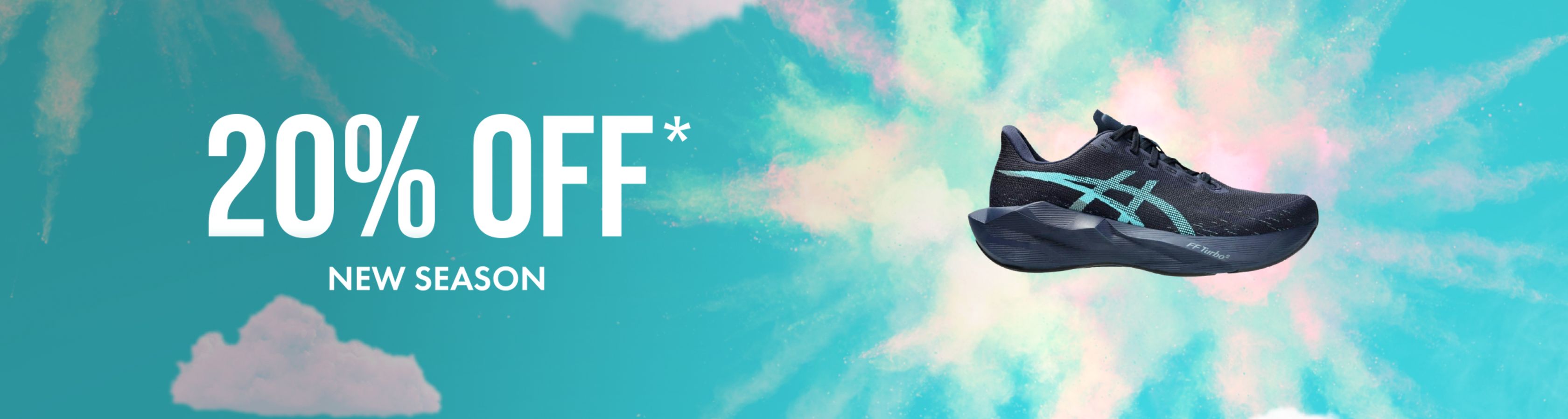 Shop 20% off new footwear on runners need